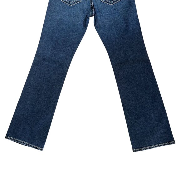 Big Star Remy Bootcut Jeans Womens 28 31 Medium Wash Embroidered Blue Denim - Picture 7 of 8